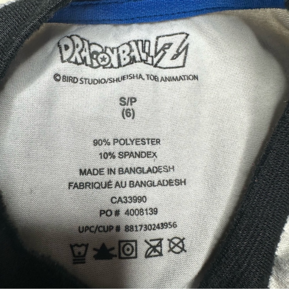 Dragon Ball Z Pajama Set 2 Pc Grey/Blue/Orange Size 6 - Picture 8 of 16